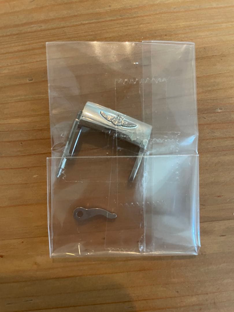 【美品】ブライトリング純正レザーベルト黒 20-18 (★社外品Dバックル付き)