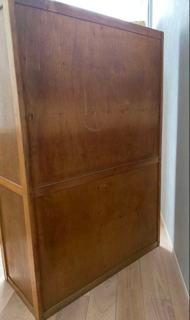 【送料込】古い木の食器棚　水屋　一点もの古家具