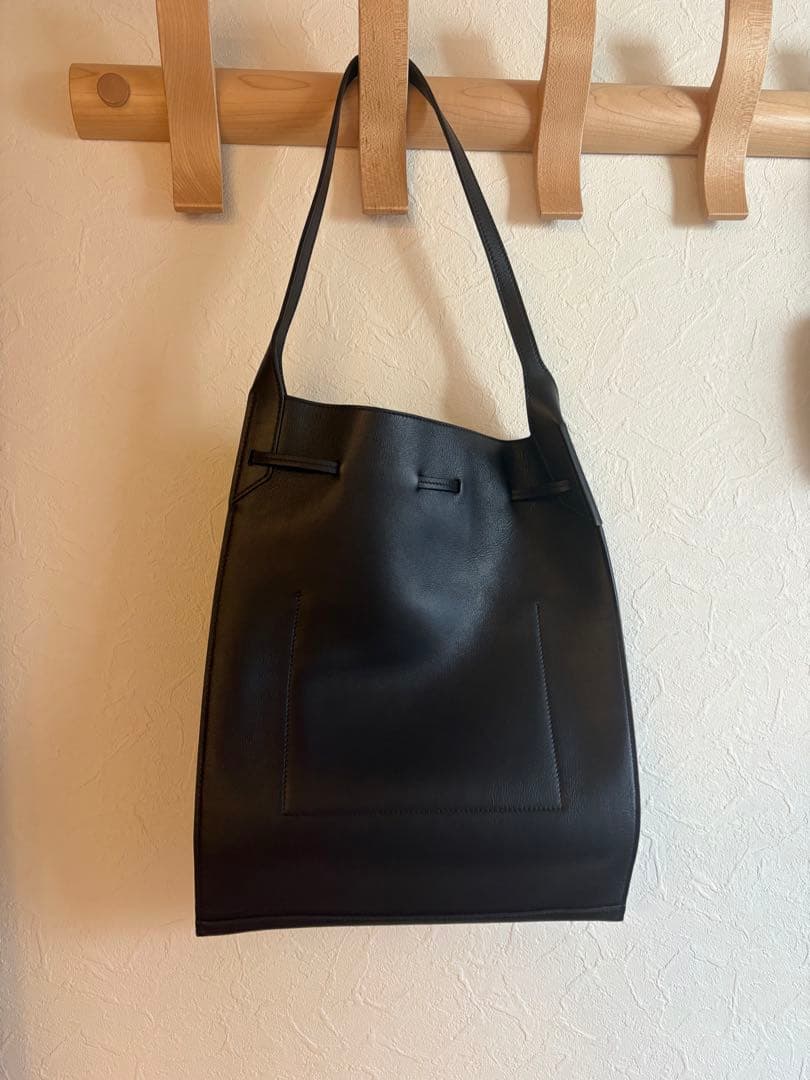 J&M DAVIDSON レザー トートバッグ ダークブラウン