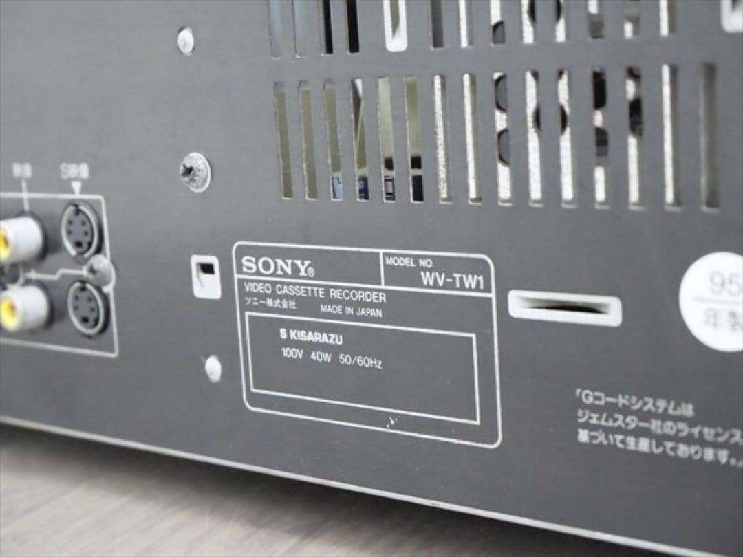 録再OK/AVコード付属☆SONY/ソニーHi8/VHS Wデッキ☆WV-TW1