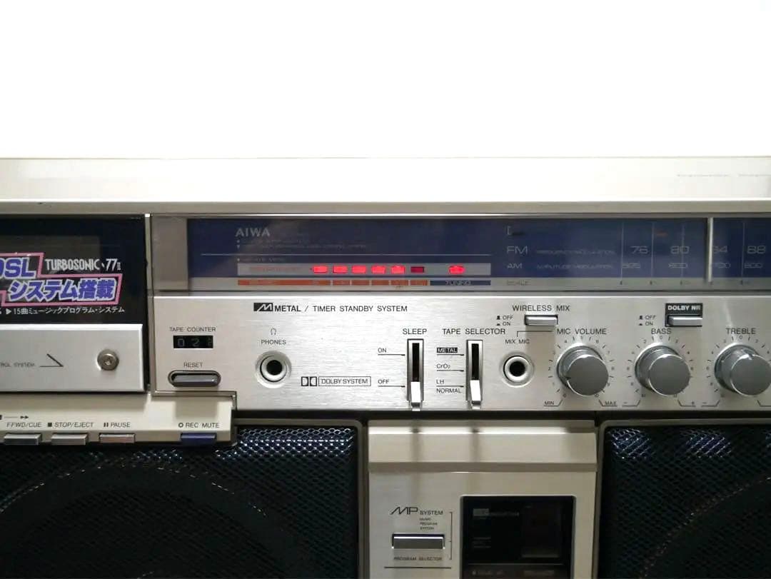 AIWA ラジカセ　CS-J77MKII ラジオ　アイワ　美品
