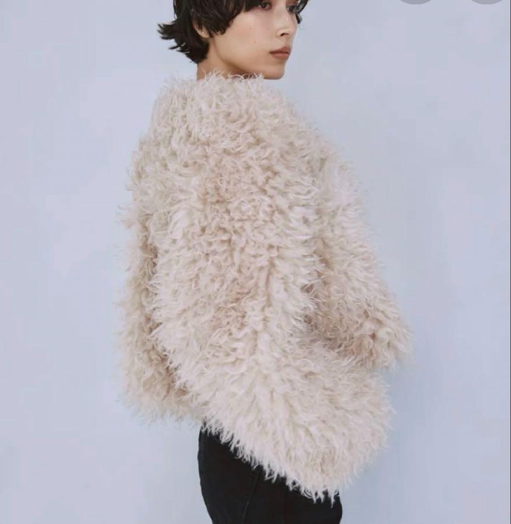 新品タグ付　完売品SeaRoomlynn Cloud fur ノーカラーコート
