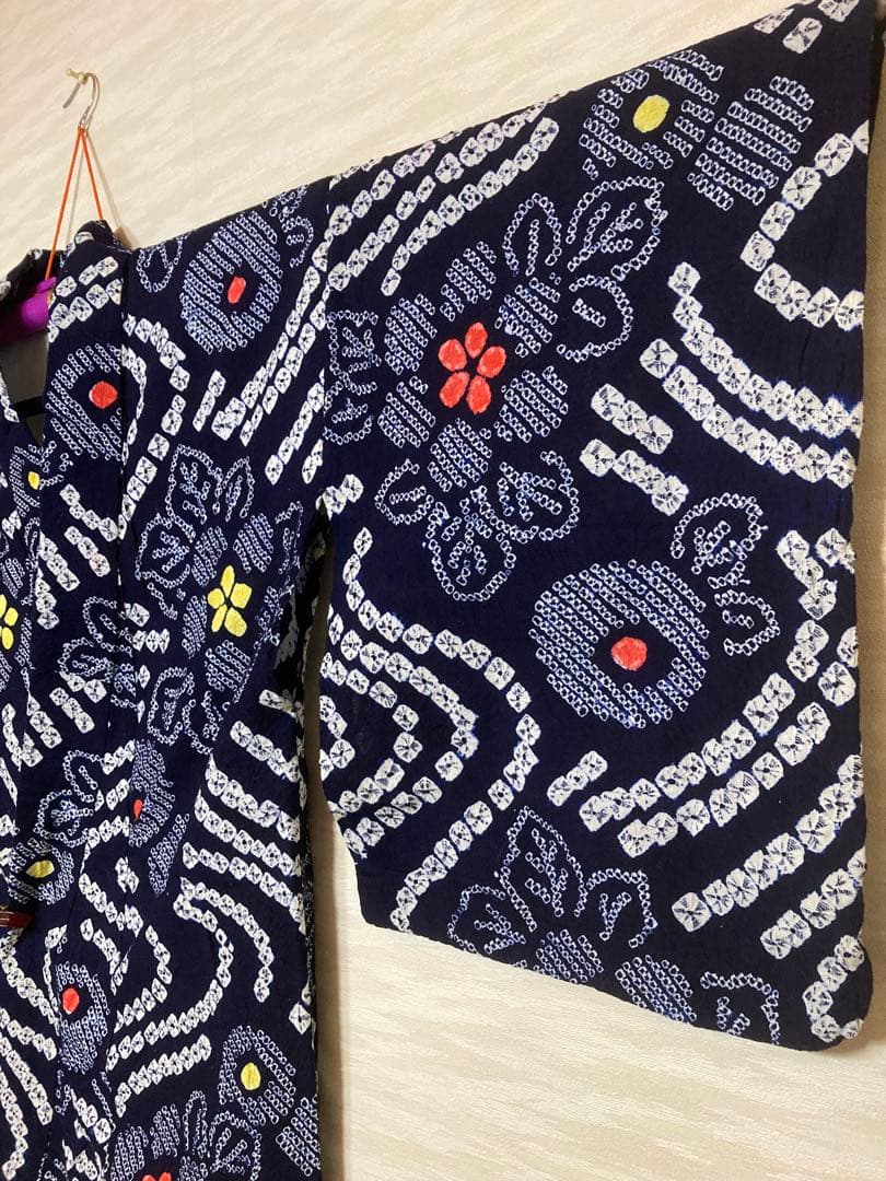 有松絞り　絞り浴衣　② 身丈158