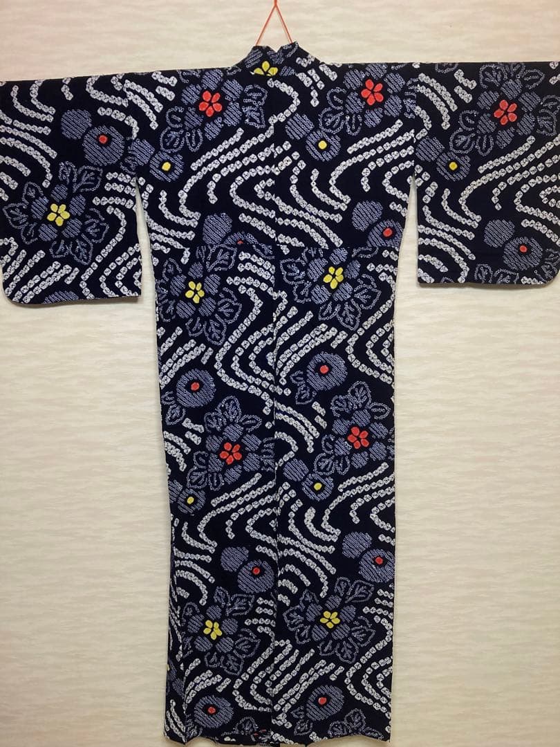 有松絞り　絞り浴衣　② 身丈158