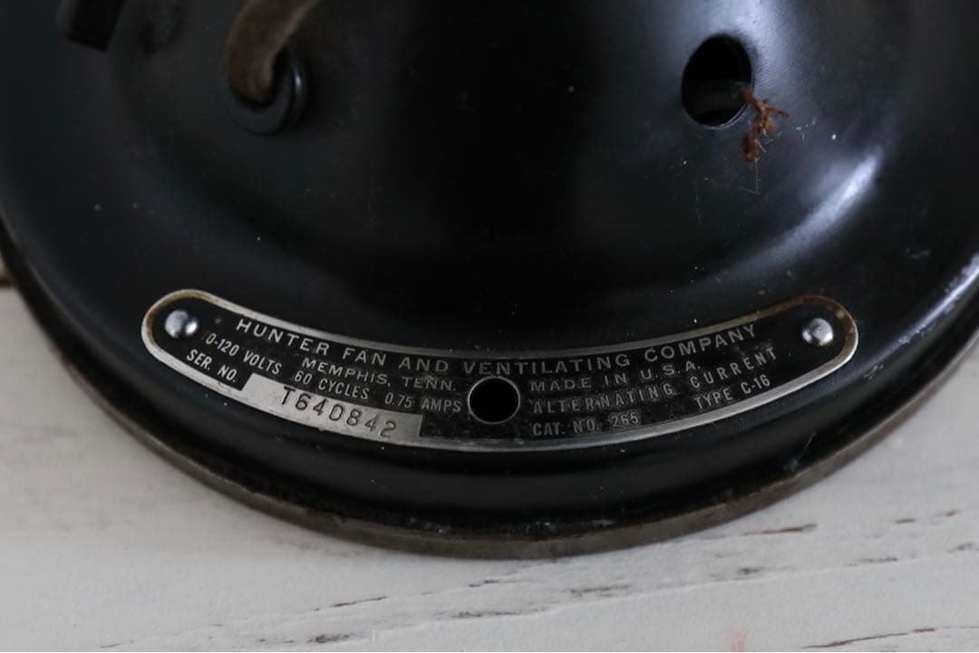 HUNTER ZEPHAIR レトロ扇風機ビンテージUSA