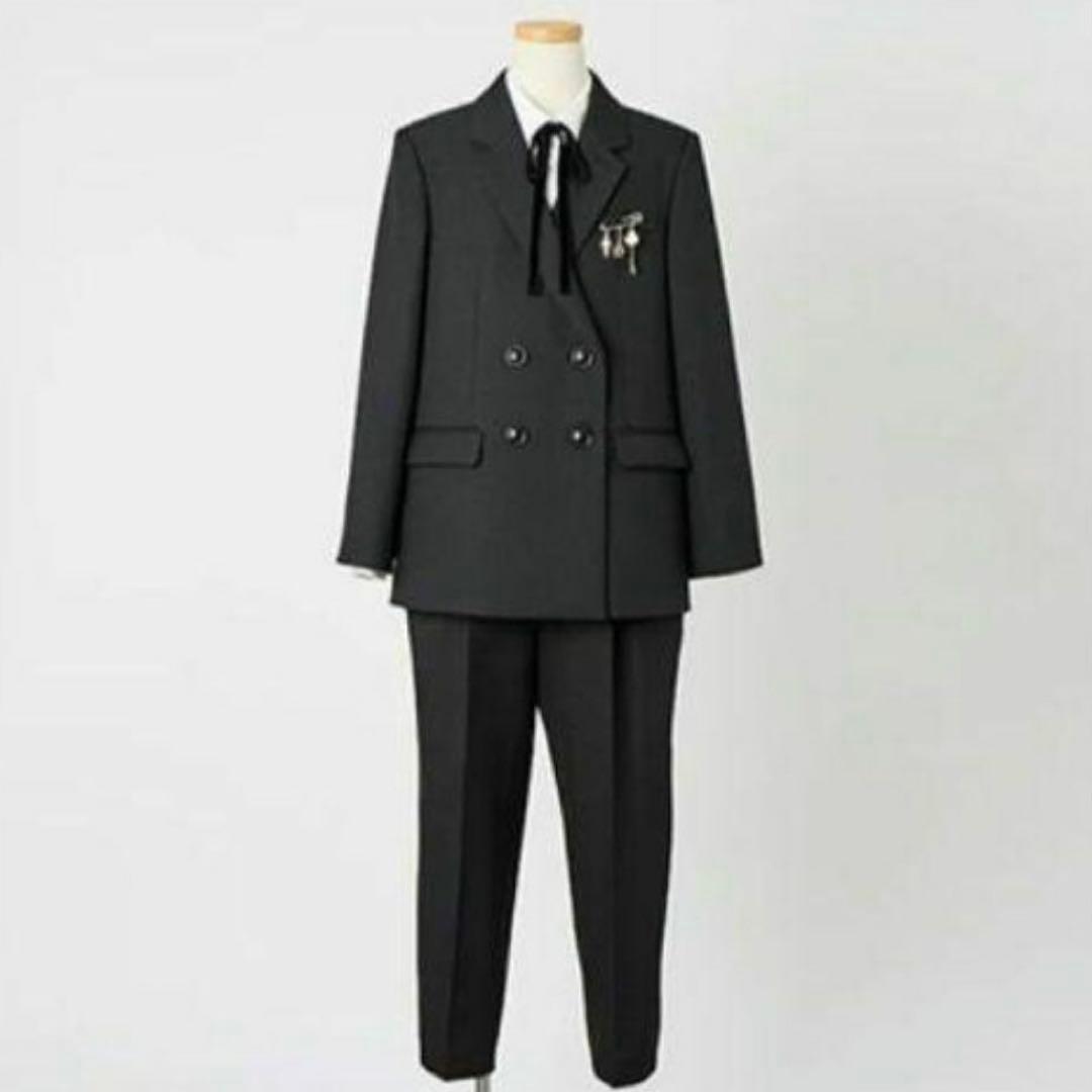 BEAMS DESIGN 女子150 黒ダブルス ーツ上下3点セット