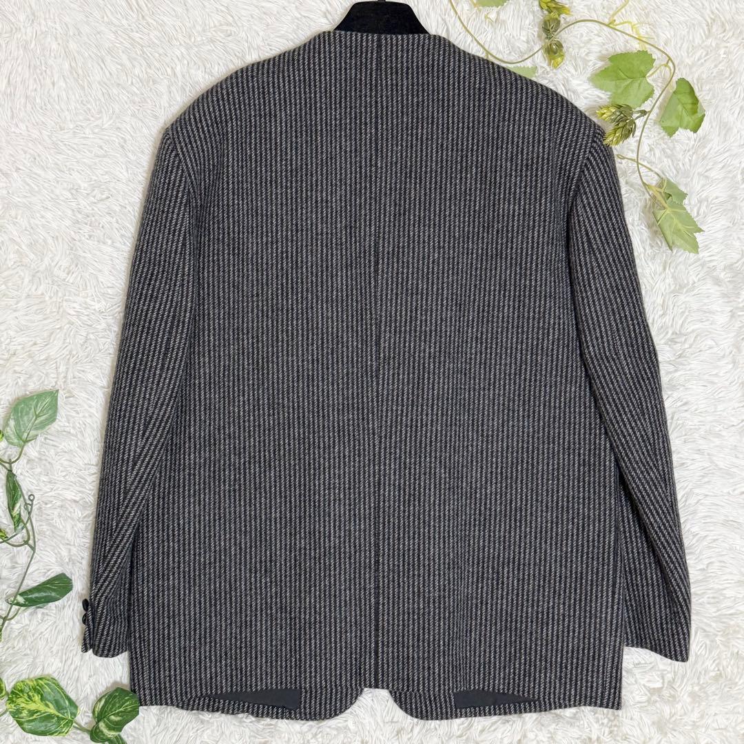 希少　コムデギャルソンオム　ノーカラージャケット　縮絨ウール　田中オム　日本製