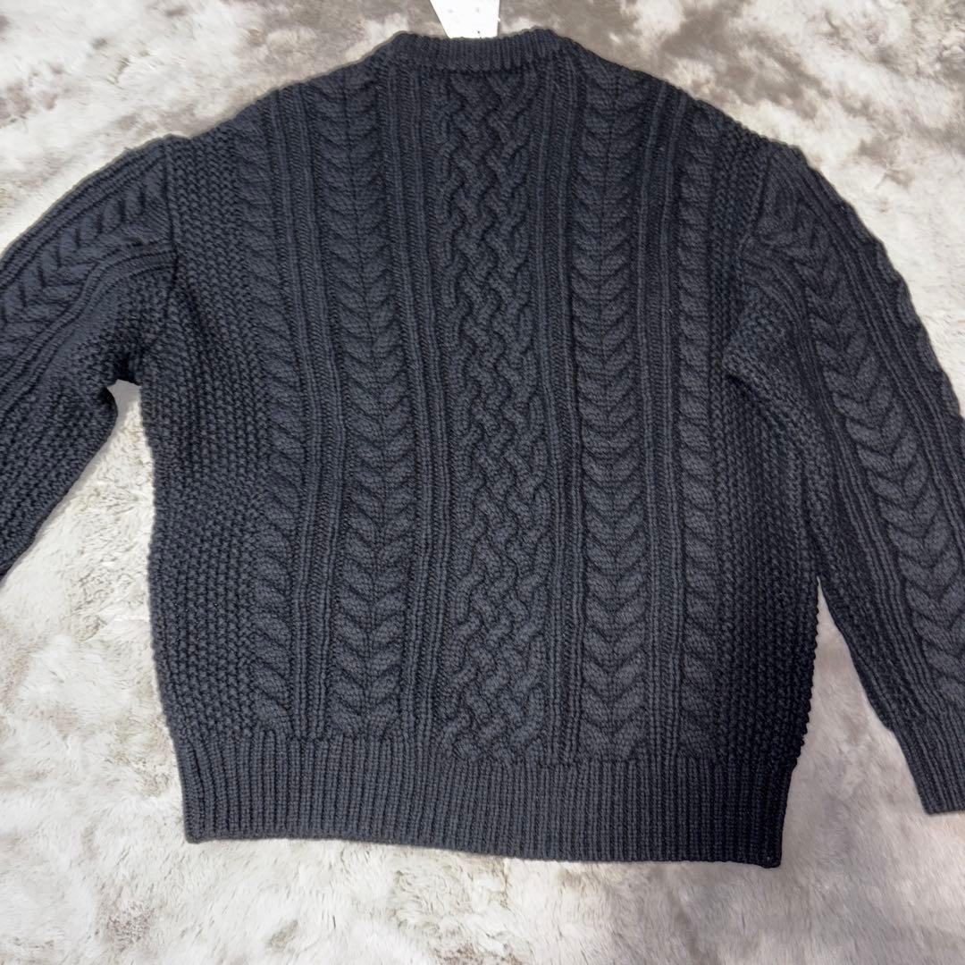 TOMORROWLAND tricot ダークグレー ケーブルニットセーター