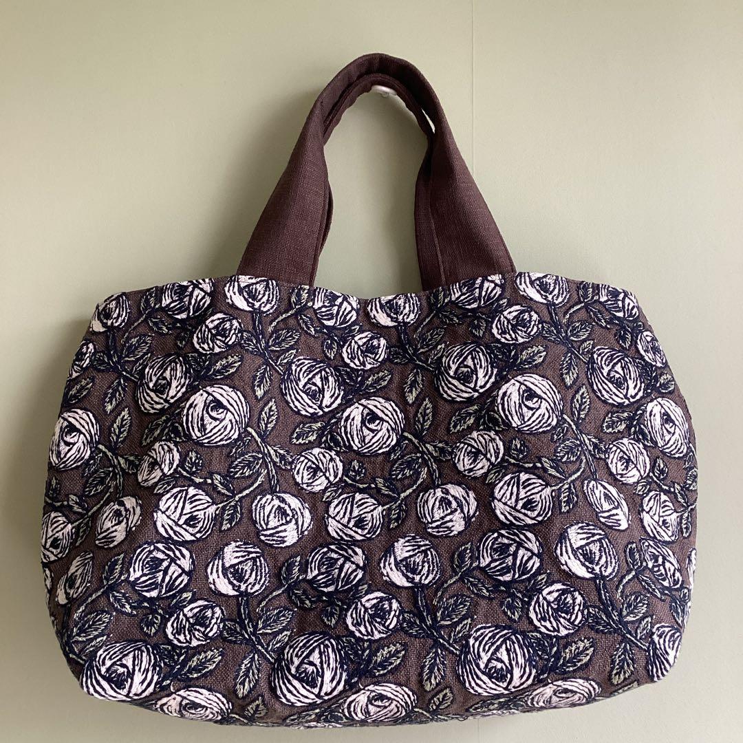 ミナペルホネン最新rosybrown トートバッグ ハンドメイド