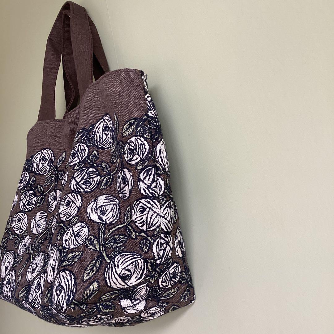 ミナペルホネン最新rosybrown トートバッグ ハンドメイド