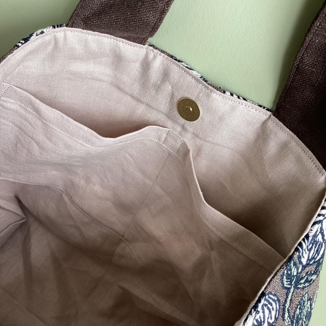 ミナペルホネン最新rosybrown トートバッグ ハンドメイド