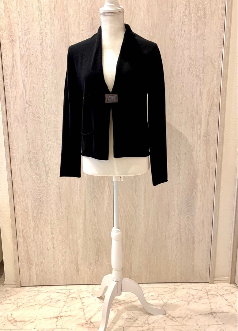 クロコ様　FABIANA FILIPPI カシミヤ100ブラックカーディガン