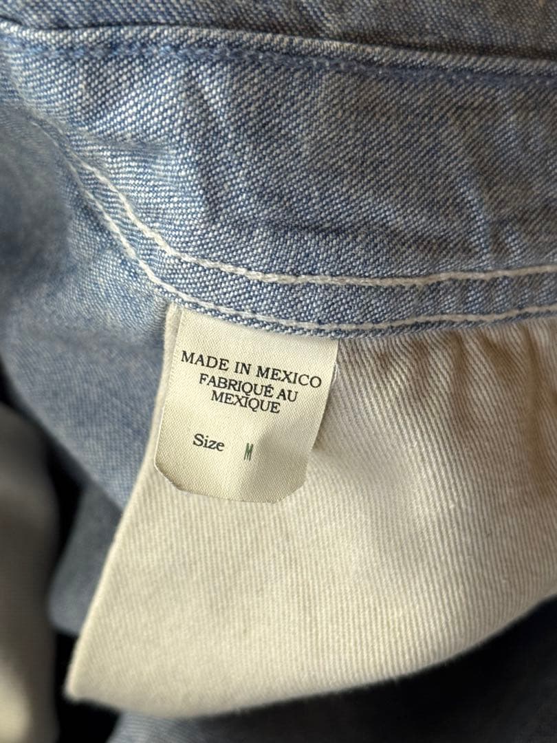 RRL ダブルアールエル ライトブルー ダメージ加工 デニムオーバーオール