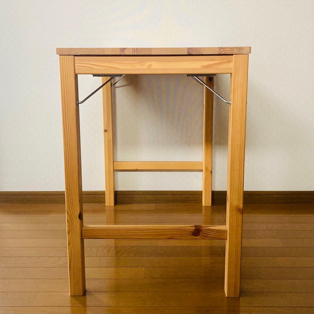 おしゃれ！便利！折り畳みテーブル＆チェアセット　送料込　独り暮らし　新生活