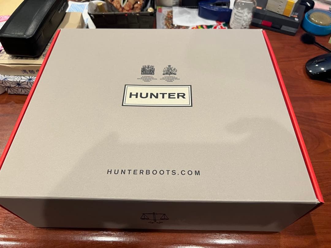 【極美品】HUNTER ハンター レインショートブーツ チェルシーブーツ