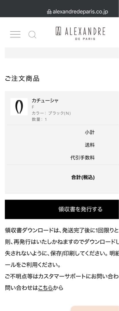 Aleuandre paris カチューシャ　美品