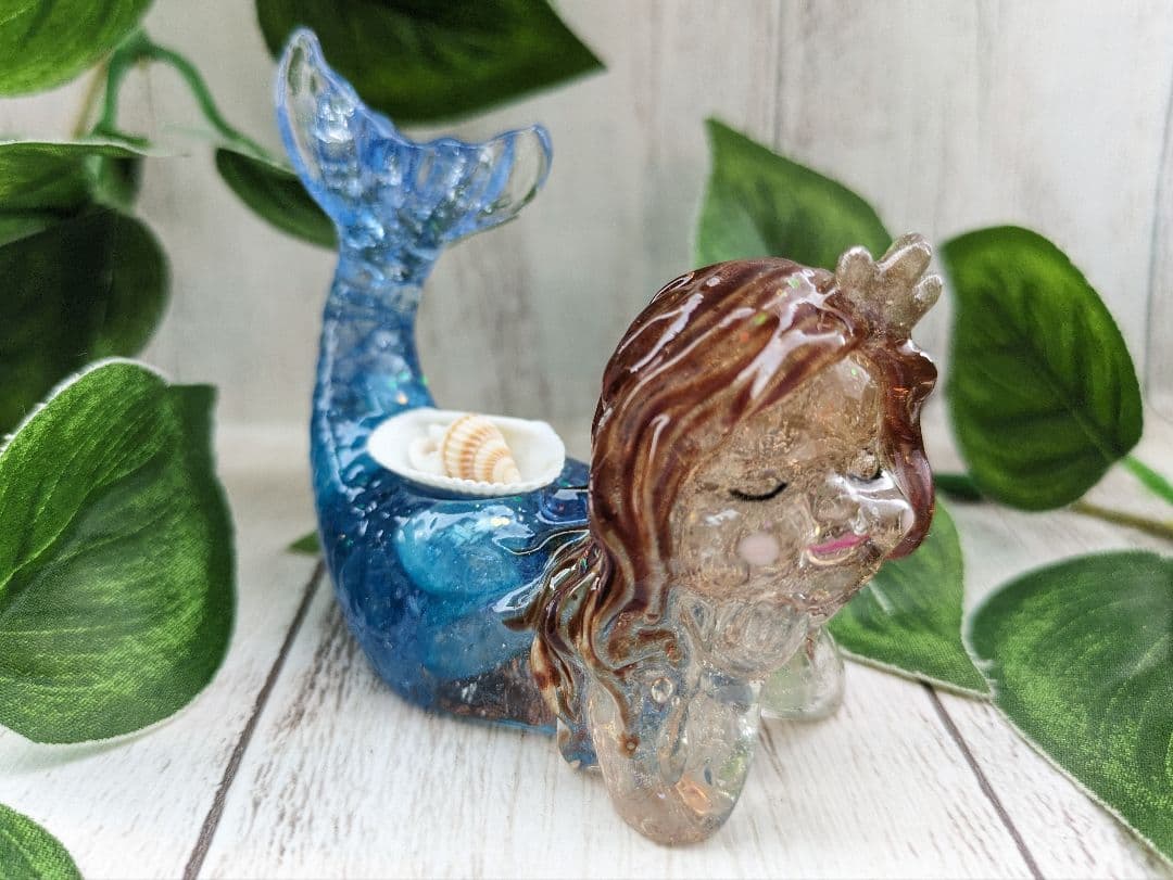 【Milky】ペリドット✕プレナイトのユニコーン形オルゴナイト☆他８点