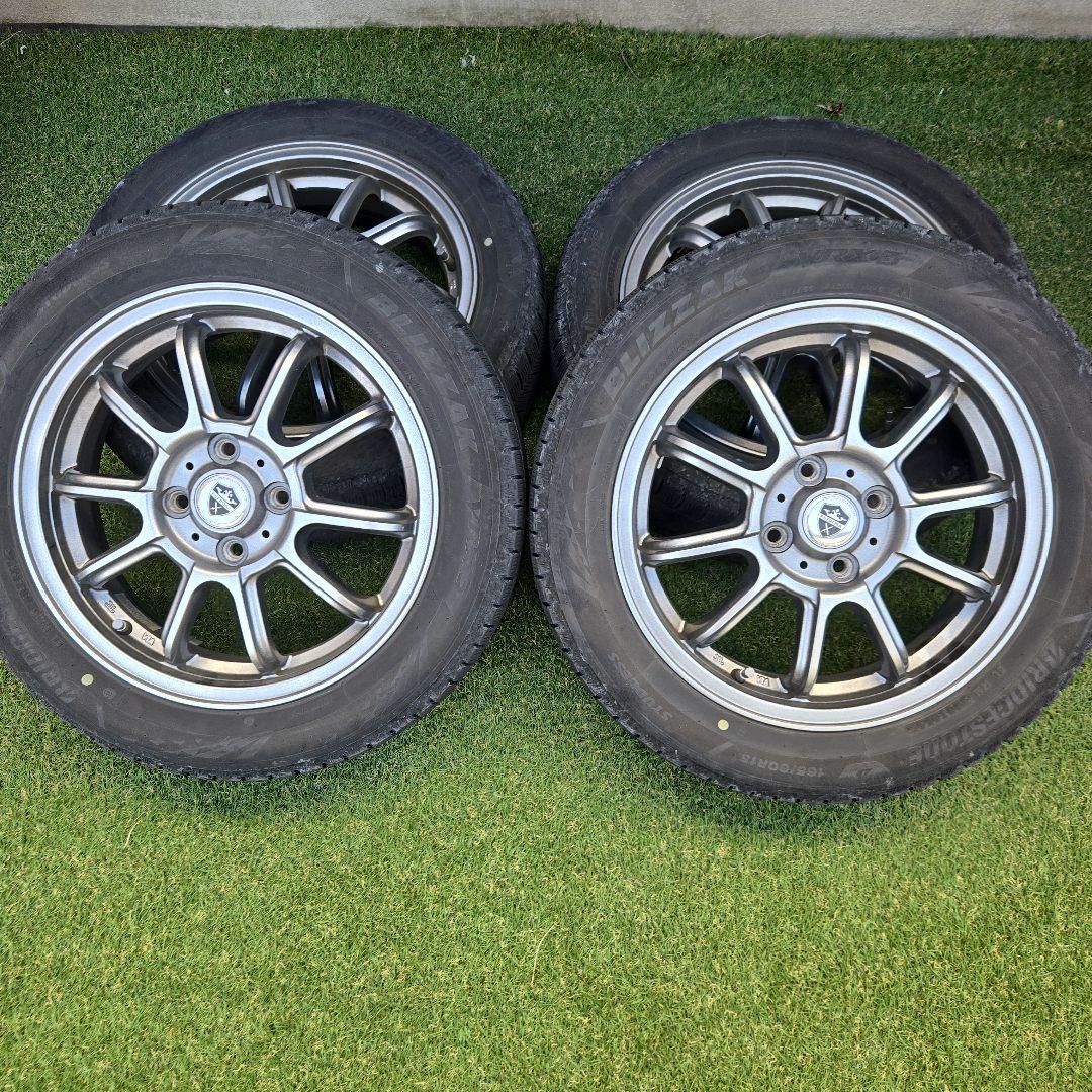 ナット付き！ ハスラー等 スタッドレス VRX3 15インチ ホイール4本セット