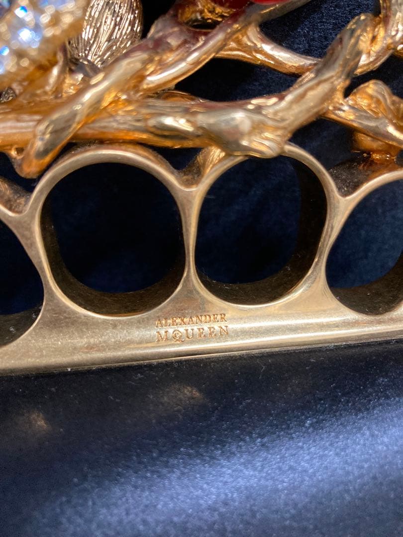 希少　花の芸術…アレクサンダー・マックイーンのクラッチバッグ　美品