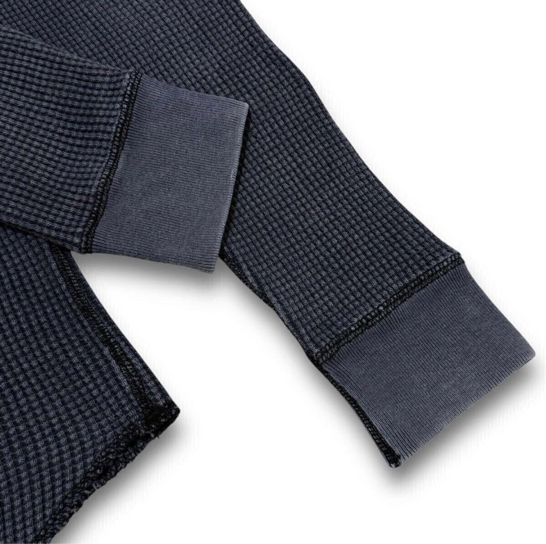 極美品/L相当●ロンハーマンRHC フェード加工 ワッフ ル編みダークグレー