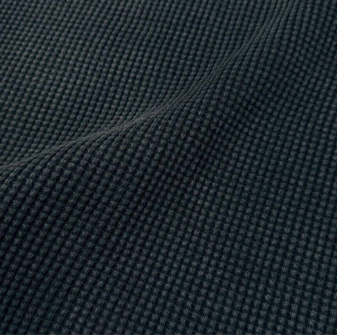 極美品/L相当●ロンハーマンRHC フェード加工 ワッフ ル編みダークグレー