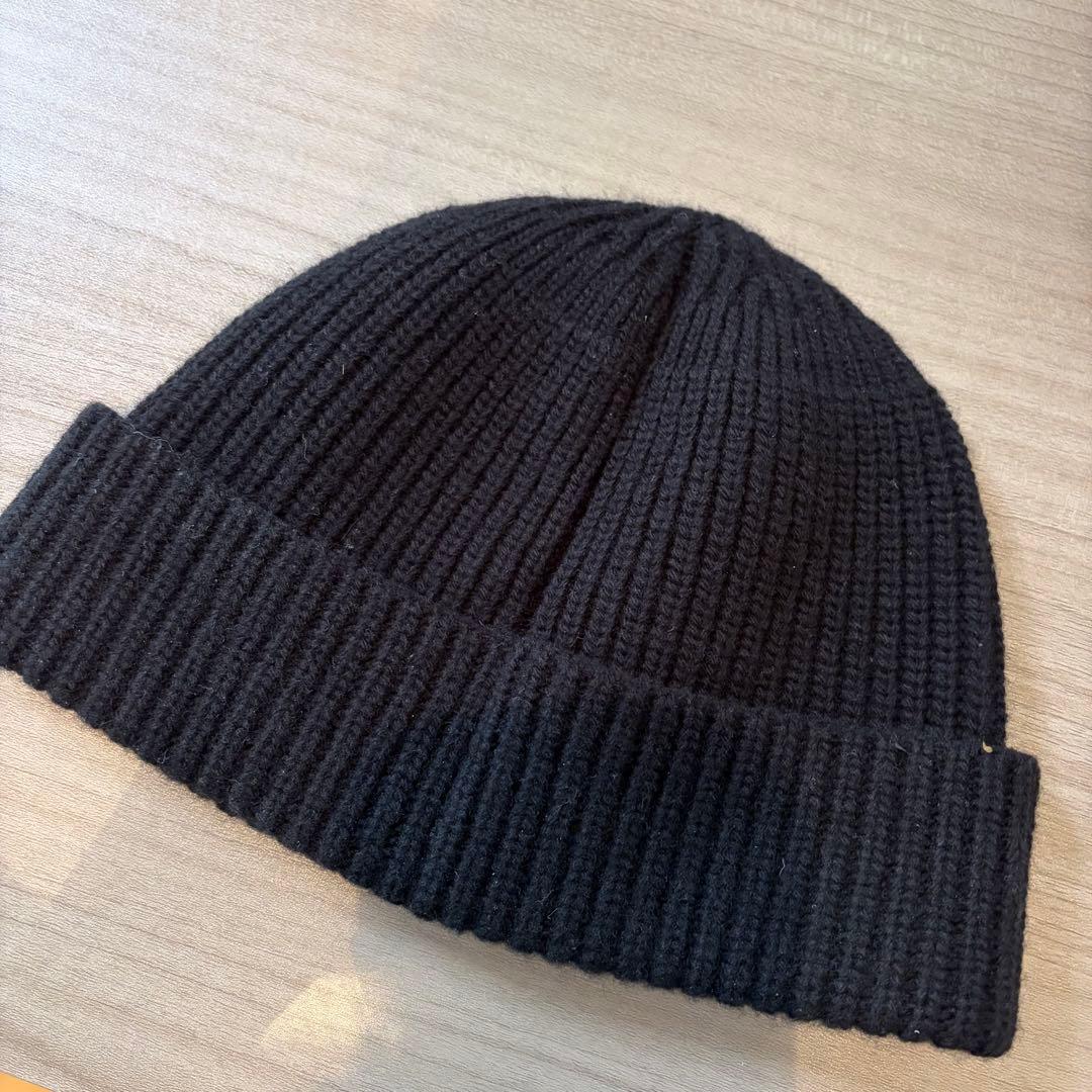 CELINE ブラックニット帽