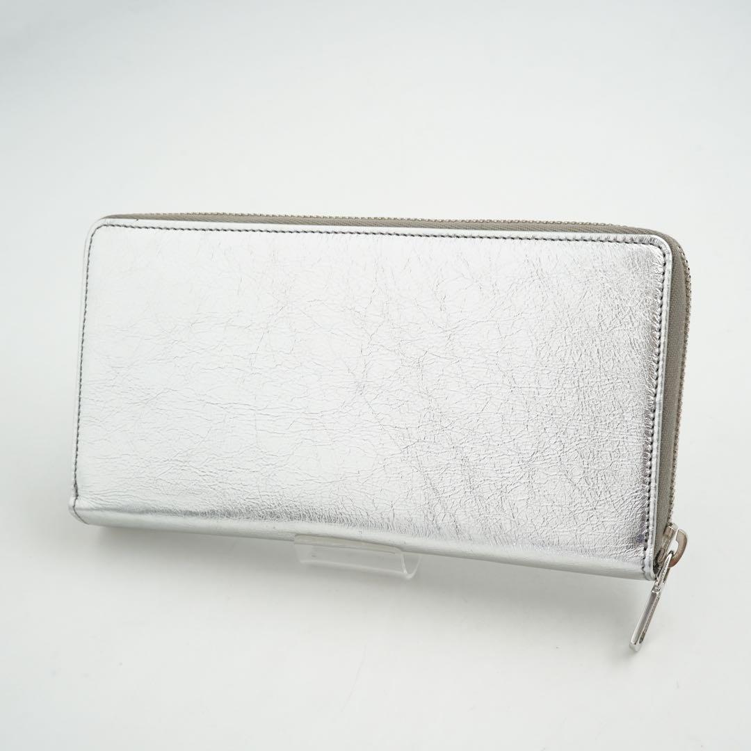 ✨新品未使用✨　イヴサンローラン　長財布　YSLロゴ　エンボス　バイカラー　箱付