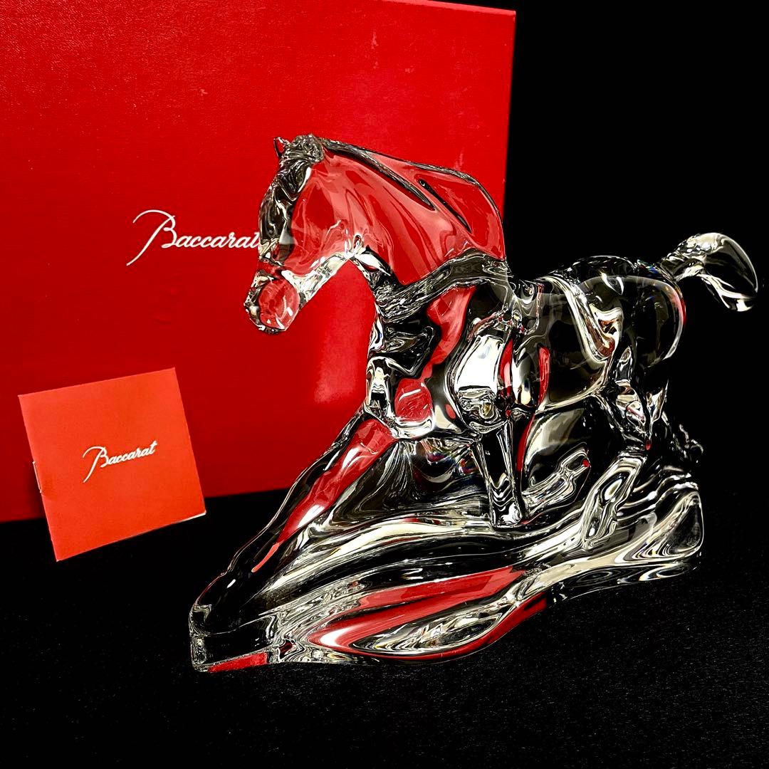 【特大】希少 Baccarat バカラ 馬 ホース クリスタル 【箱付】