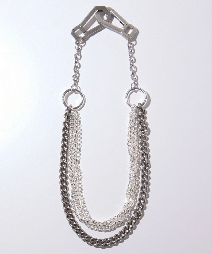 GRANCY カラビナデザインレイヤリングウォレットチェーン