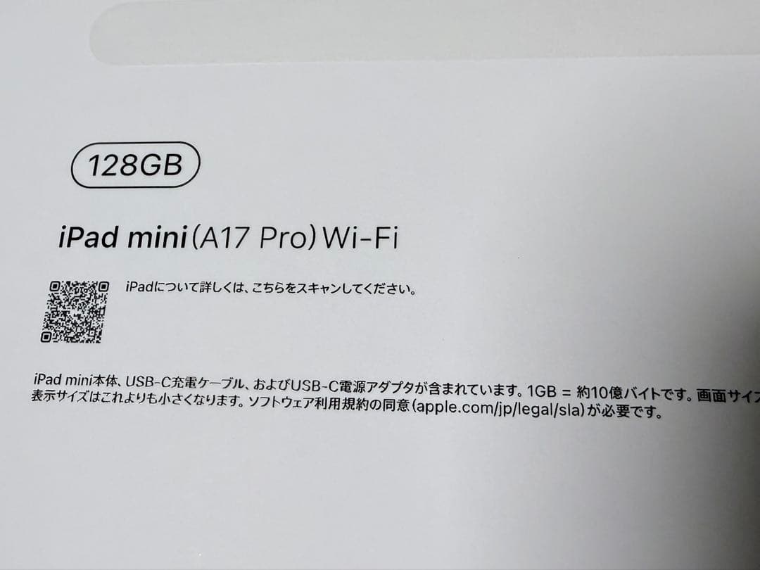 iPad mini（A17 Pro） 本体