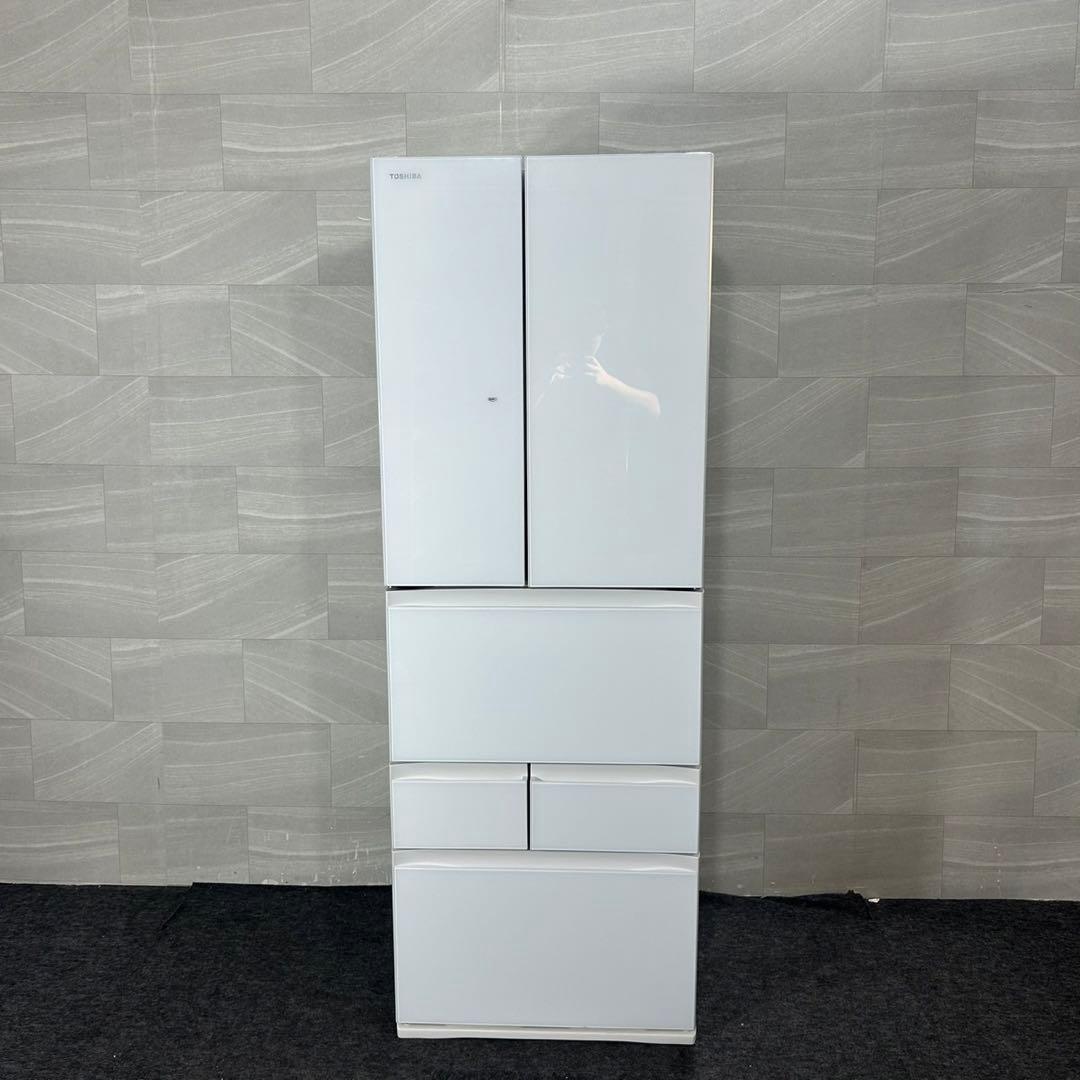 TOSHIBA 462L 大型冷蔵庫 6ドア 観音開き 2021年 d4353