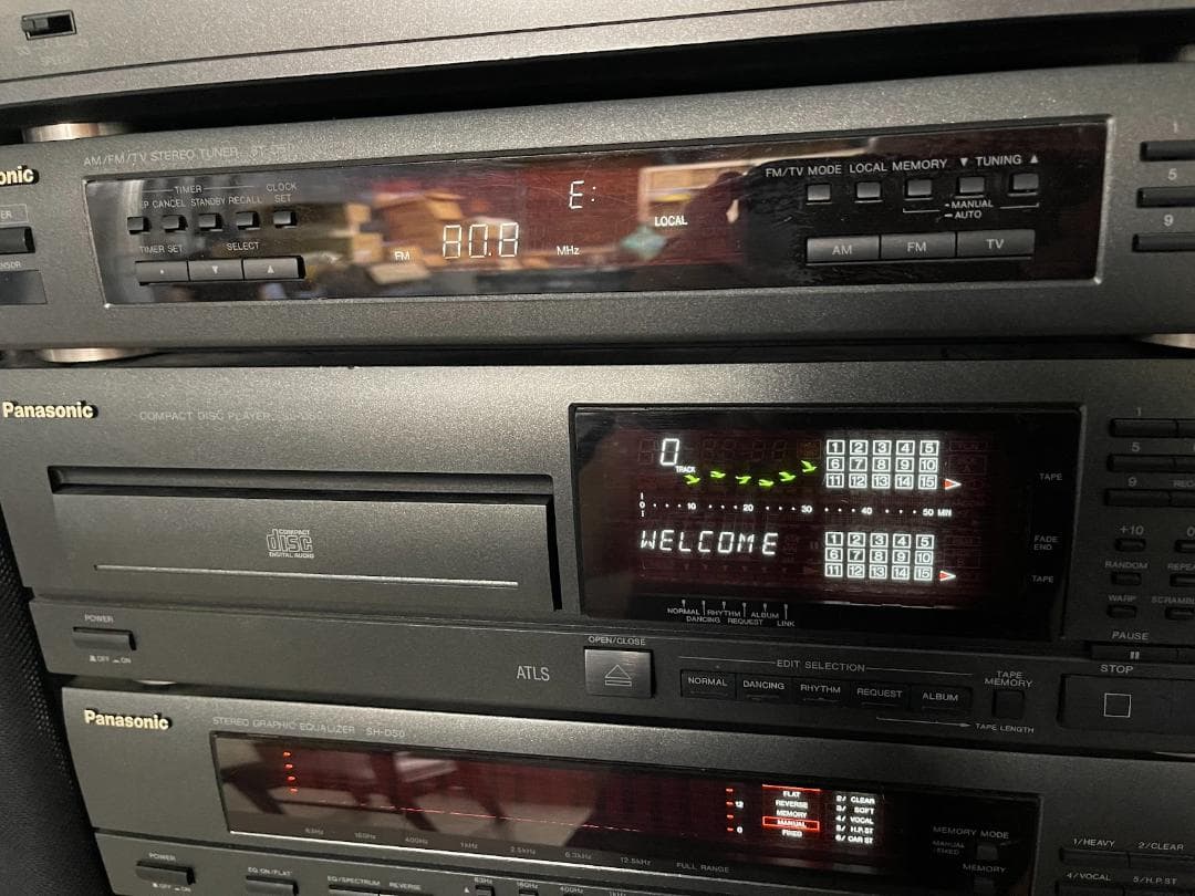 パナソニック システムコンポ 通電確認 動作難有り SUD-50 SB-D50