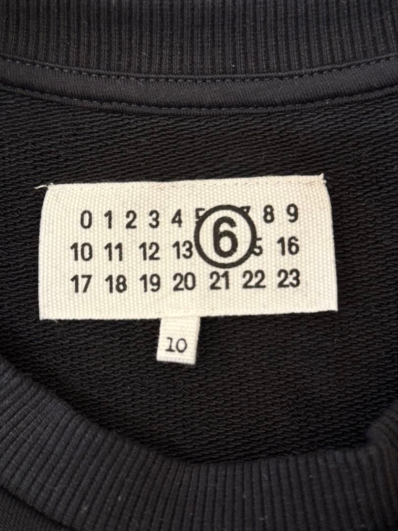 MM6 Maison Margiela 黒 長袖トレーナー