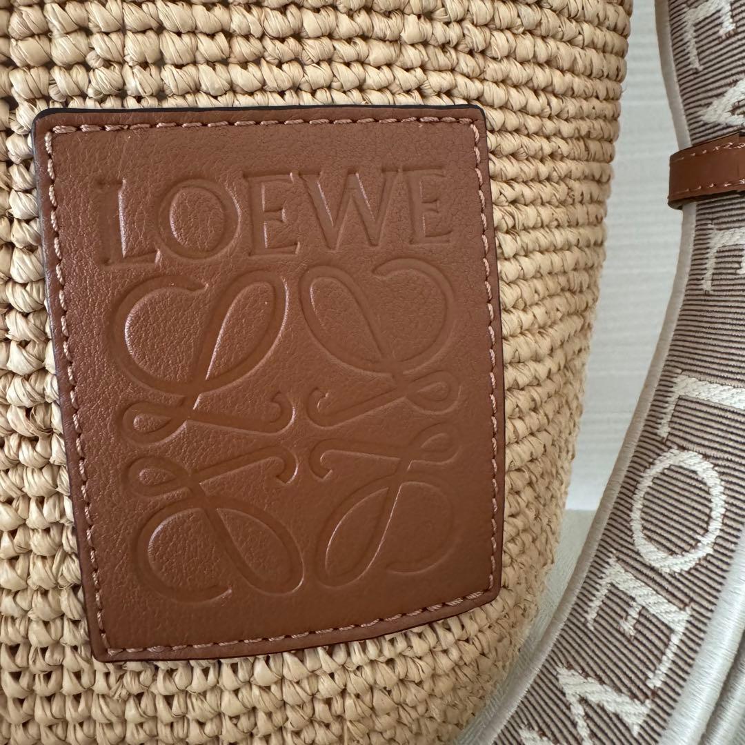 LOEWE 新品 かごバッグ SLIT MINI BAG ナチュラルタン ロエベ