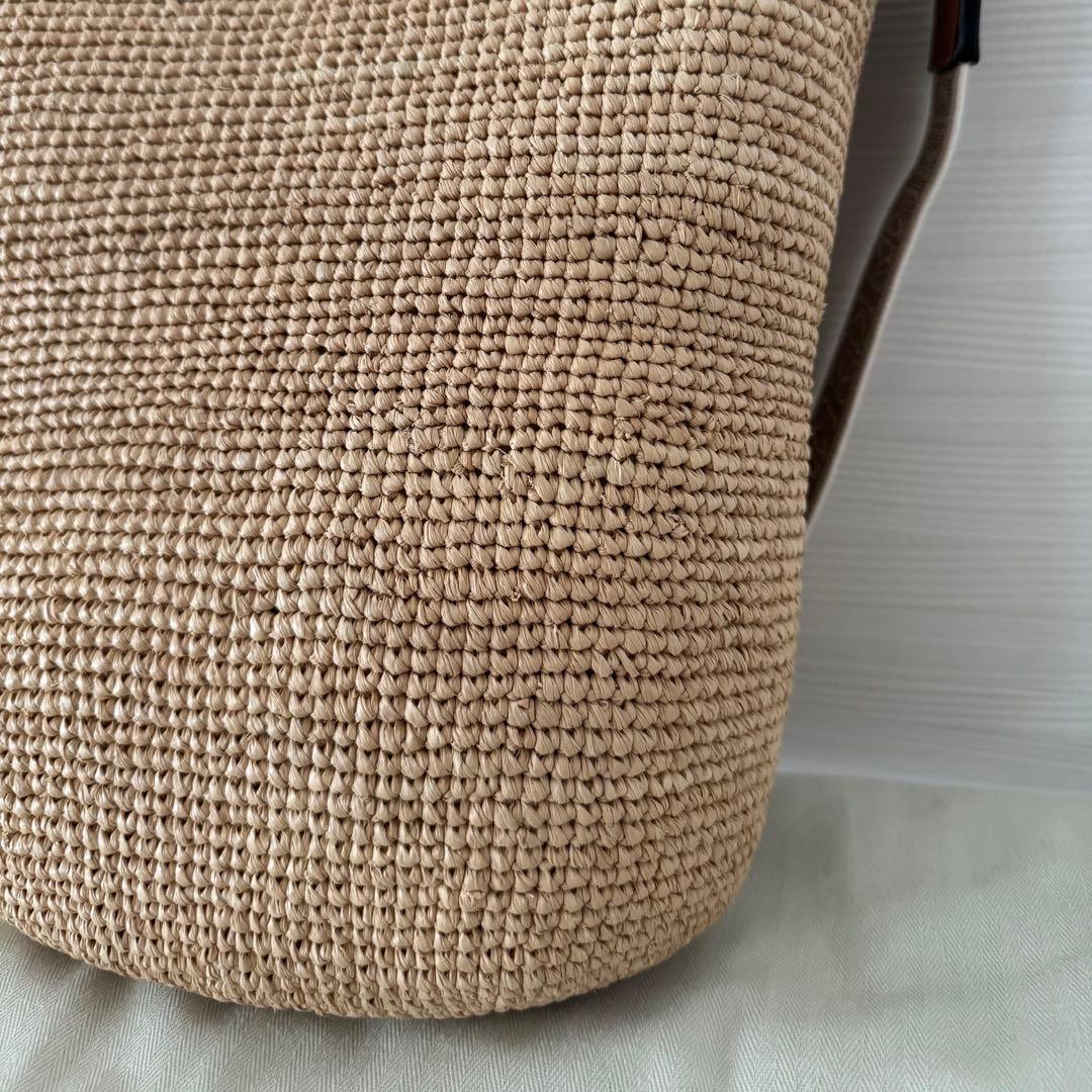 LOEWE 新品 かごバッグ SLIT MINI BAG ナチュラルタン ロエベ