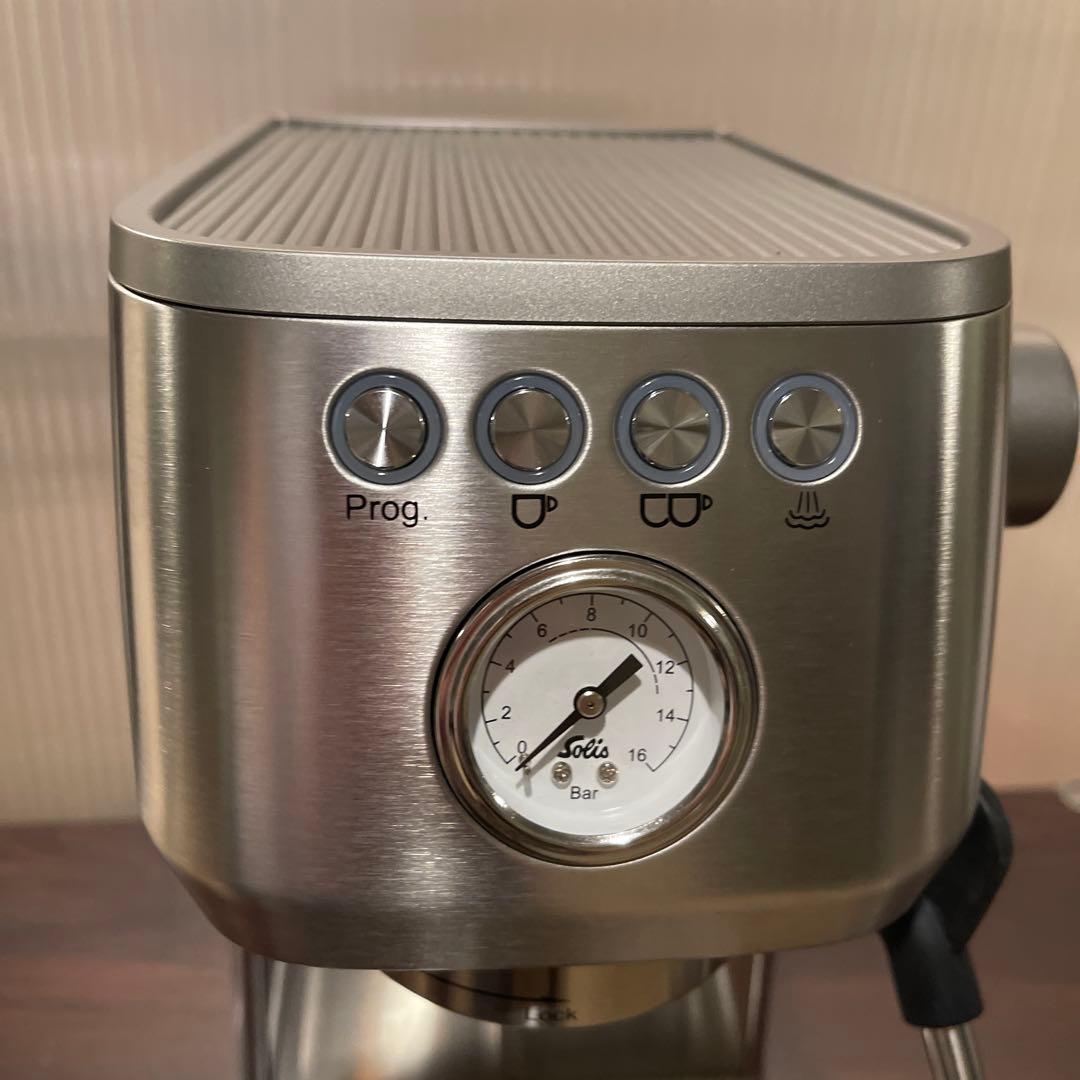 【半日使用】Solis エスプレッソマシン バリスタパーフェクタプラス シルバー