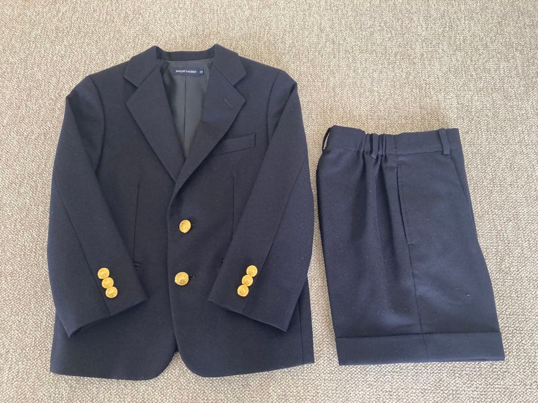 【極美品】ラルフローレン スーツセットアップ 120cm ネイビー