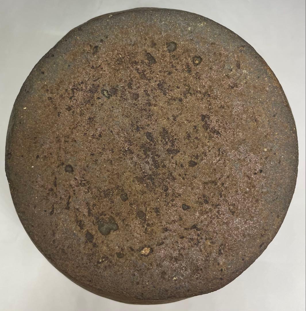 古常滑　水指　蓋付　茶道具　箱付　L309