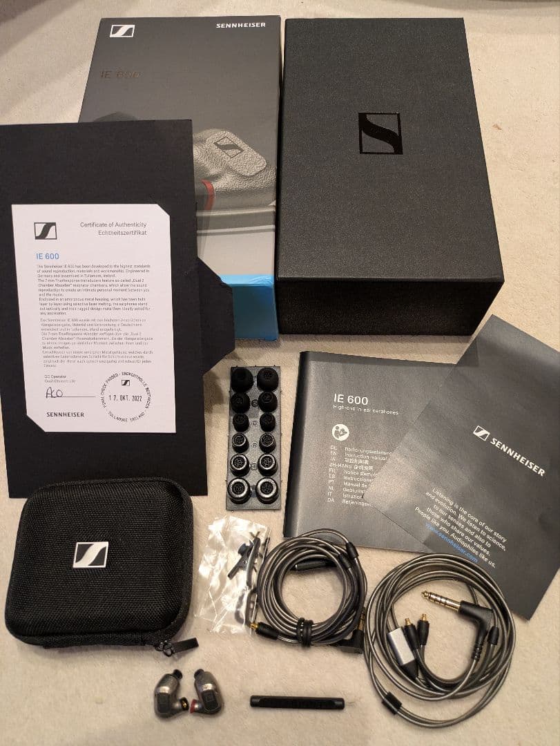 Sennheiser ゼンハイザー　IE600 有線イヤホン
