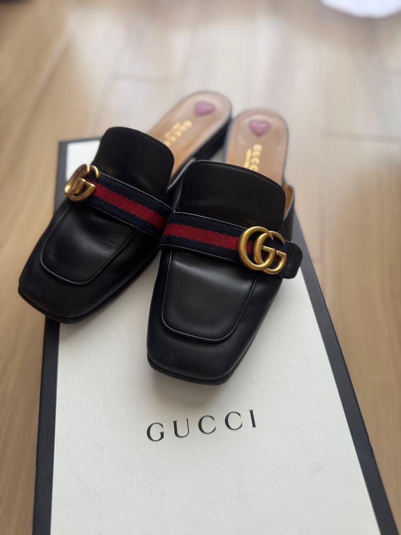 GUCCI マーモント　レディース　ミュール スリッパ　サイズ38