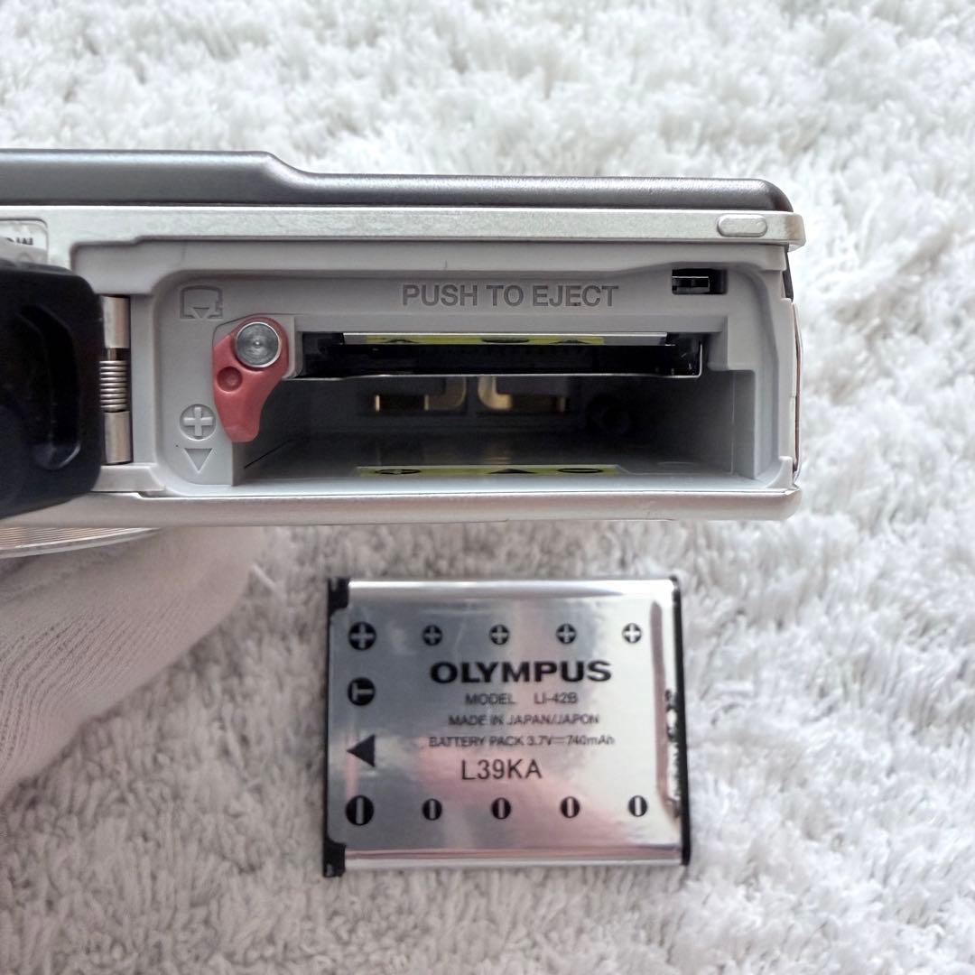 【動作確認済】OLYMPUS オリンパス μ830 レトロコンデジ シルバー