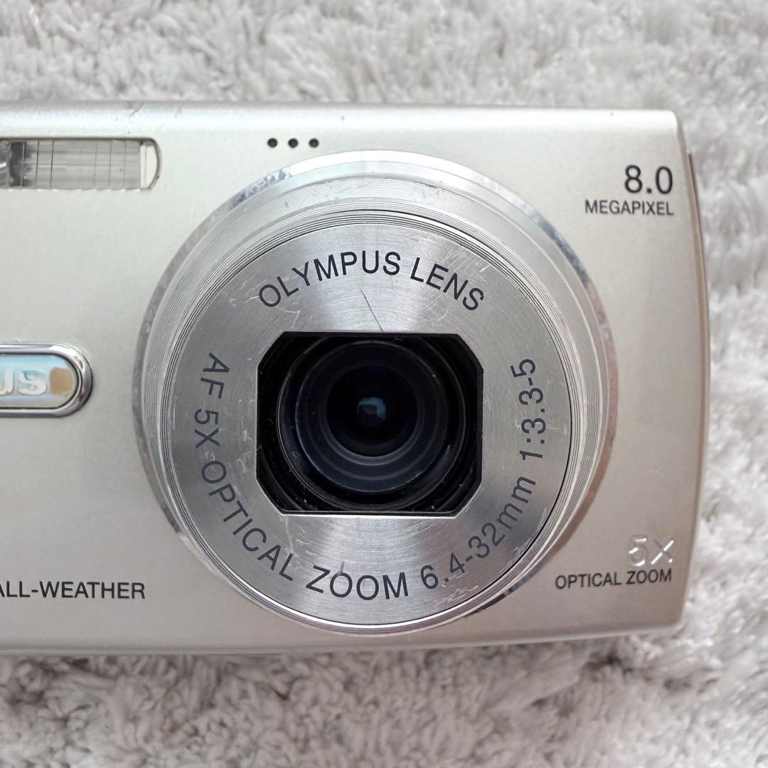 【動作確認済】OLYMPUS オリンパス μ830 レトロコンデジ シルバー