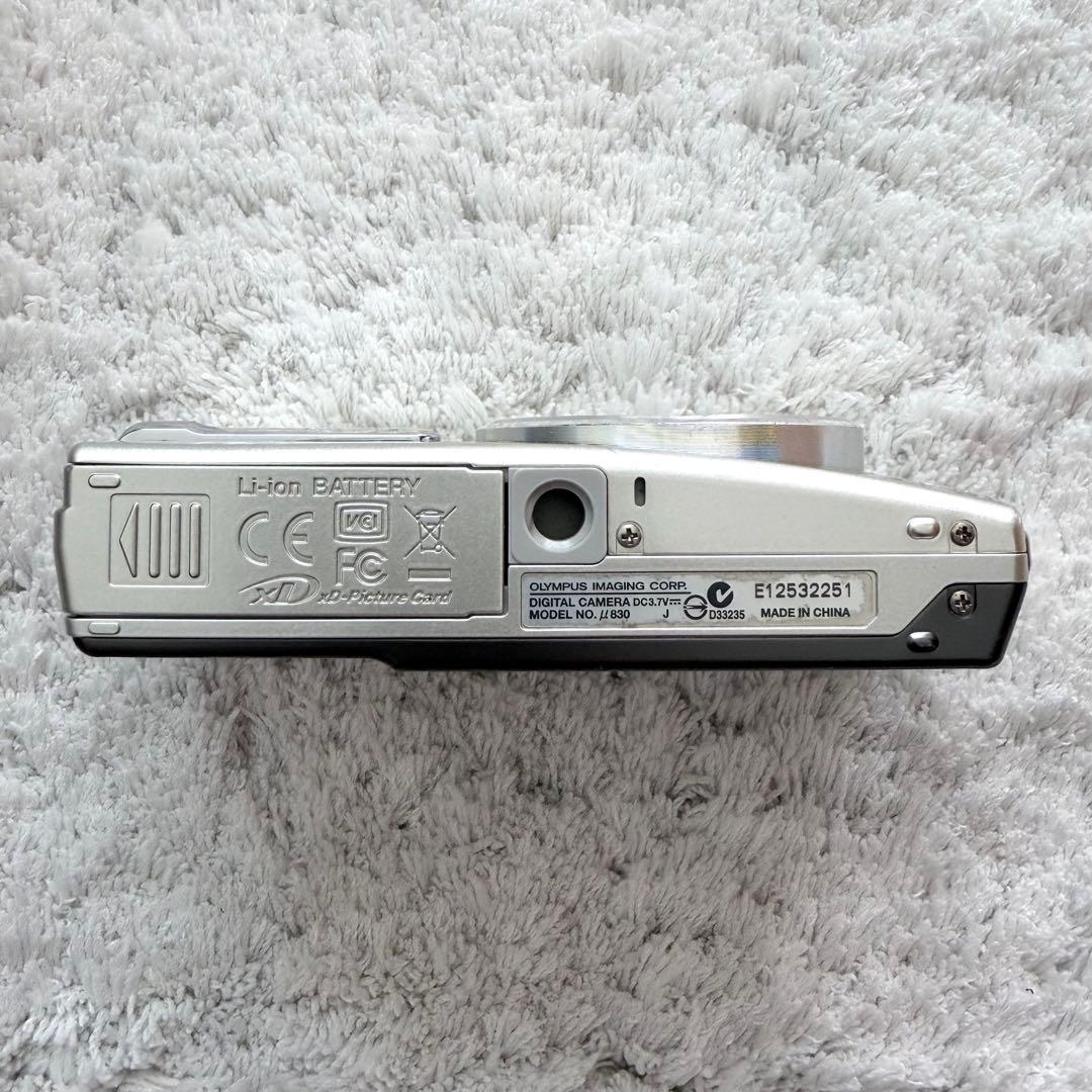 【動作確認済】OLYMPUS オリンパス μ830 レトロコンデジ シルバー