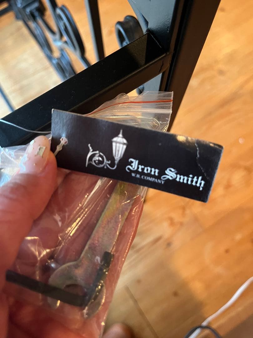 大理石アイアンコンソール