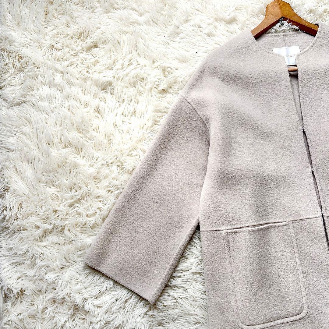 rive droite リヴドロワ　プレミアムウールノーカラーリバーコート