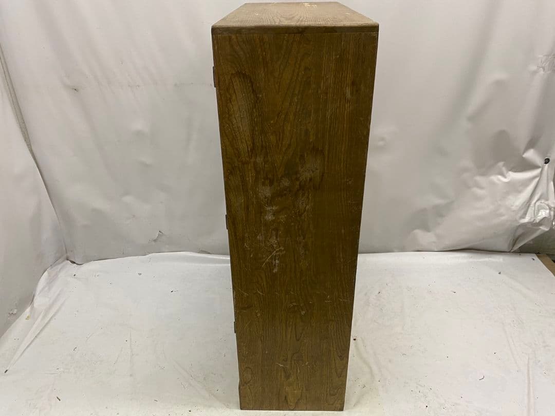 レトロ ガラス キャビネット 食器棚 書棚 本棚 本箱 ヴィンテージ 昭和