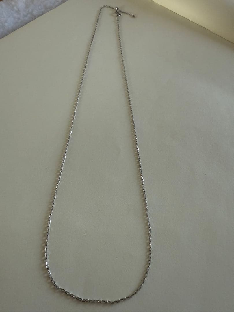 K18WG ゴールド スネークチェーン ネックレス1.4g