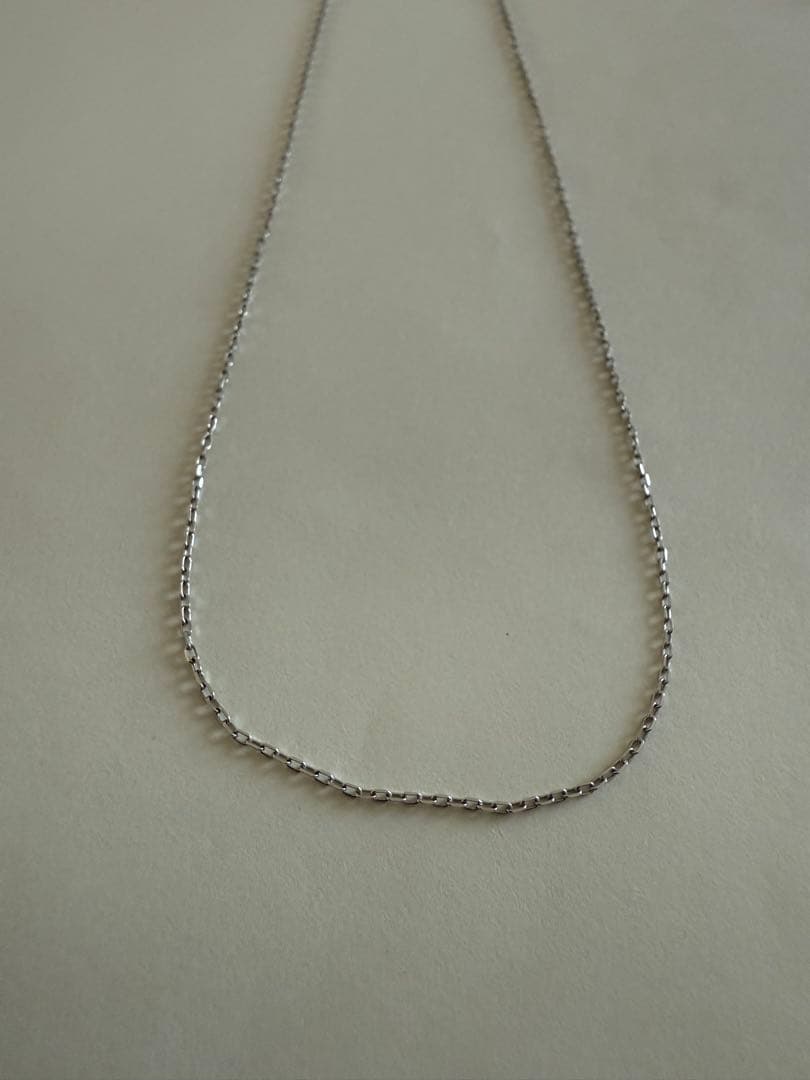 K18WG ゴールド スネークチェーン ネックレス1.4g