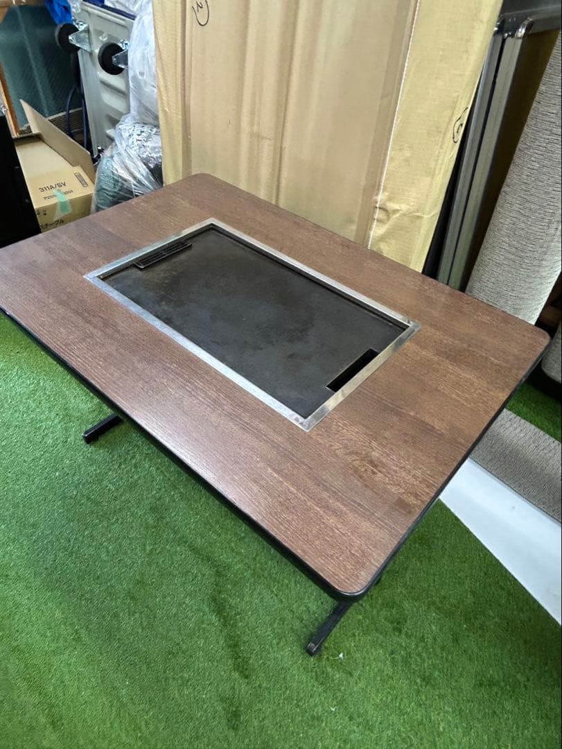 みゆき様/お好み焼きテーブル　動作ok 都市ガス13A用　鉄板　厨房機器