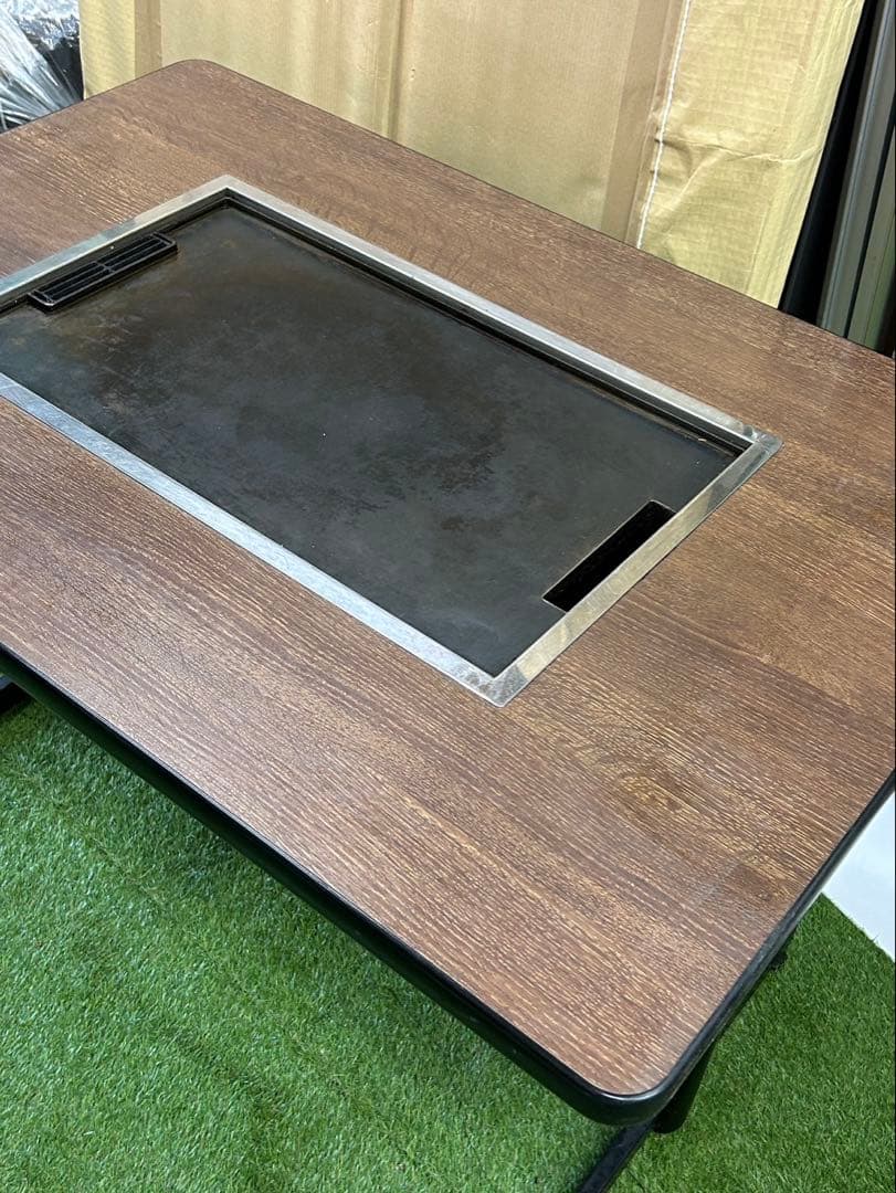 みゆき様/お好み焼きテーブル　動作ok 都市ガス13A用　鉄板　厨房機器